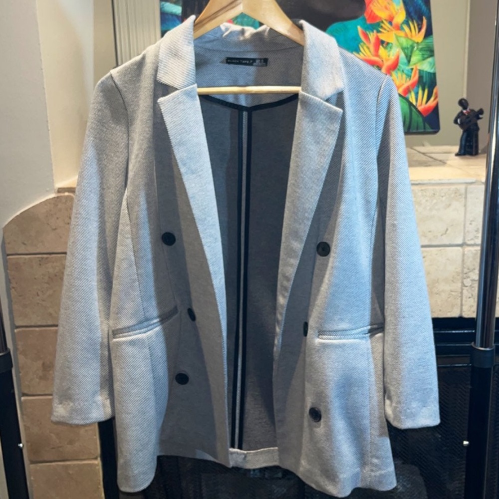 Black Tape Women's Textured Open Blazer Size Medium